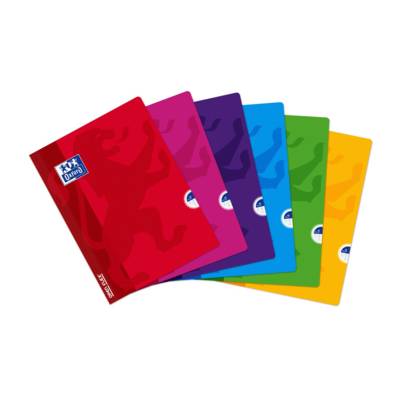 Cahier OPENFLEX piqûre 24x32cm 48 pages 90g Seyès Colorie aléatoire - OXFORD