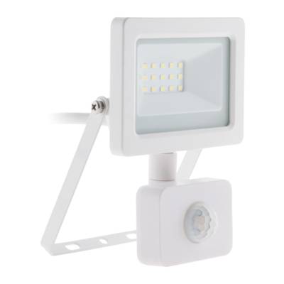 Projecteur LED étanche blanc avec détecteur - Gedimat - ELEXITY