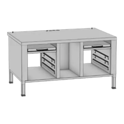 Soubassement avec pieds pour iVario 2-XS - 60.31.221 - Rational / Frima
