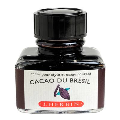 Encre traditionnelle à stylo en flacon "D" 30ml Cacao du brésil - HERBIN