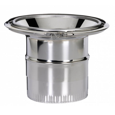 Réduction double peau émaillé Ø180 180I-230P POUJOULAT - 32230554 - CHEMINEES POUJOULAT