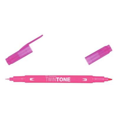 Feutre Dessin Double Pointe 0,8 et 0,3 mm TwinTone rose - TOMBOW