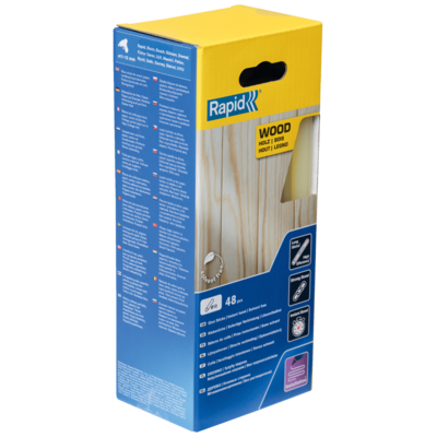 Bâtons de colle Bois et Dérives 190 mm x 48 Sticks - Boite - RAPID-ISABERG - 5001421 - Maxoutil