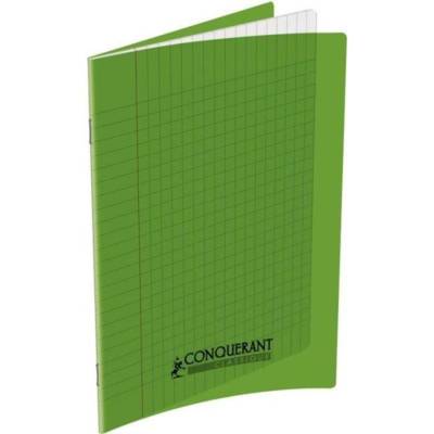 Cahier 17X22 140P 90G grands carrreaux  pp vert