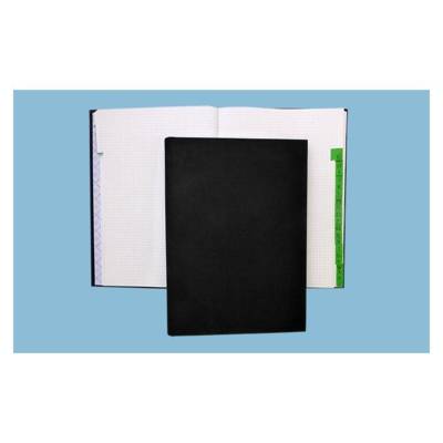 Registre répertoire 360X230 mm 200 Pages quadrillée couverture rigide noir