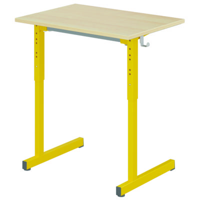 Table GANGE HR plateau ép.19 mm mélaminé chant ABS piètement époxy -