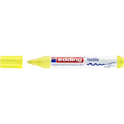 Marqueur pour textiles 4500 jaune fluOrescent 2-3 mm - EDDING