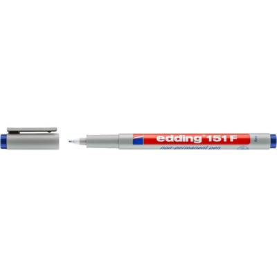 Stylo Feutre Non Permanent 151F Bleu Pointe Fine 0,6 mm - EDDING
