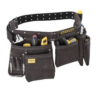 Porte-outils cuir double ceinture STANLEY - STST1-80113 - Maxoutil