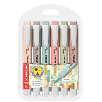 Surligneur swing cool NatureCOLORS, étui de 6