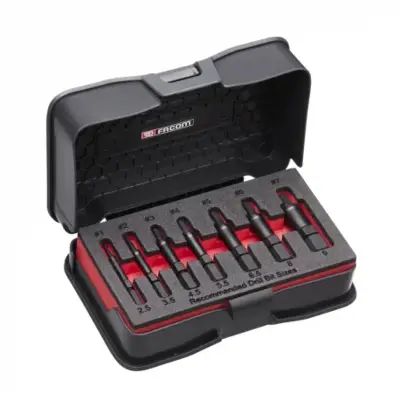 Coffret d'extracteurs de vis et goujons cassés FACOM - SXE.J7MGRPPB
