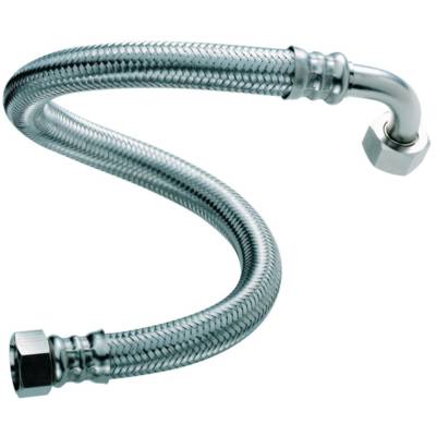 Flexible d'alimentation sanitaire inox coudé femelle/femelle 20X27 - Ø13mm - 150cm - Gedimat - DIPRA