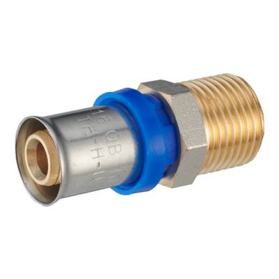 Raccord droit multicouche à sertir - mâle 12 x 17 mm - Gedimat - NOYON ET THIEBAULT