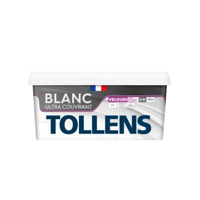 Peinture murs et plafonds monocouche velours blanc - Gedimat - TOLLENS