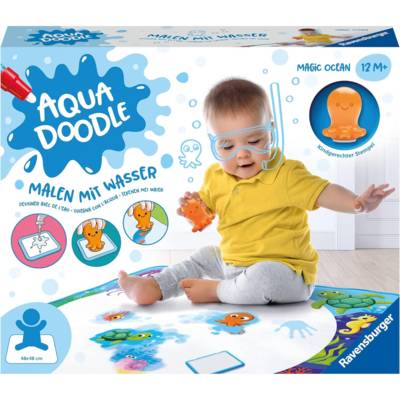 Aquadoodle Magic Ocean Kit de tampons avec Tapis en Tissu Magique