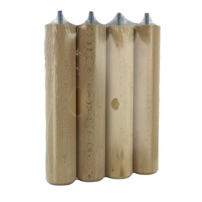 Pied cylindrique de lit hêtre brut Ø50 x 250 mm - lot de 4 pièces - Gedimat - NORAIL