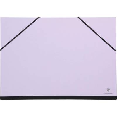 Carton à Dessin 37x52cm Fermeture par Elastiques Lilas - CLAIREFONTAINE