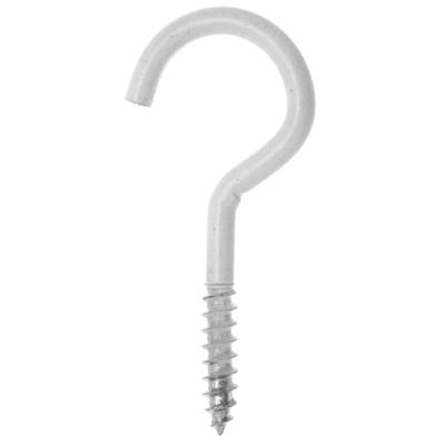 Crochet plastifié blanc 3,5 x 20 mm - Gedimat - NORAIL