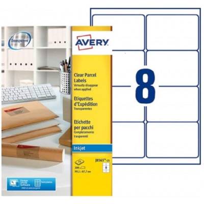 Pochette de 200 étiquettes jet d'encre invisible 99.1X67.7 J8565