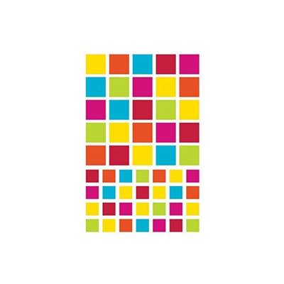 Etui de 212 Gommettes Carrées INITIAL Assorties