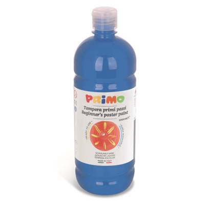Gouache Ready-Mix Premier Pas 1000 ml Flacon avec Bouchon Flux Control cyan 501 - PRIMO