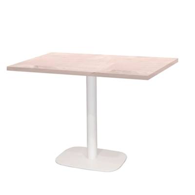 Table pied blanc 120x70cm chene bosco - intérieur - RestooTab
