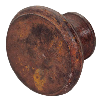 Bouton rond type provençal DUBOIS - fer rouillé ciré - 098012 - Maxoutil