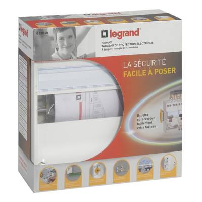 Coffret à équiper 1 rangée 13 modules avec bornier - Gedimat