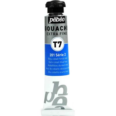 Tube 20ml Peinture Gouache T7 extra fine BLEU COBALT FC - PÉBÉO