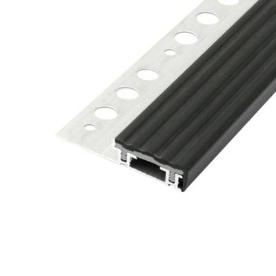 Nez de marche CA GM insert PVC noir - 12.5 x 31.5mm/2.50m - Gedimat - DINAC