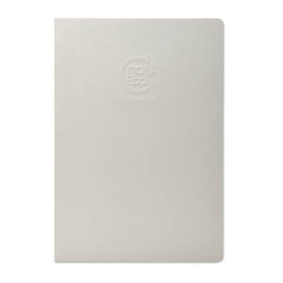 Crok'Book piqué A4 à la française couleur gris clair 24 feuilles