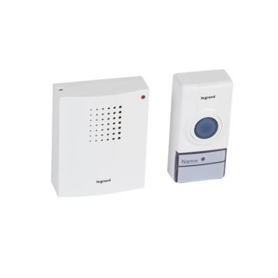 Kit carillon sans fil Essentiel à piles blanc - Gedimat