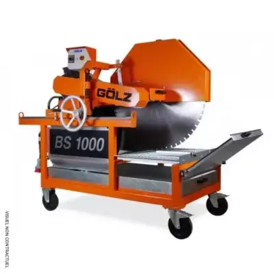 Scie électrique triphasée de maçon BS1000 400V 7.5W 50 HZ + 1 disque BS30 1000MM - GOLZ - 2829002020 - GÖLZ