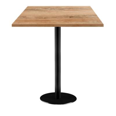 Mange-debout pied noir 70x70cm chene slovene - intérieur - RestooTab