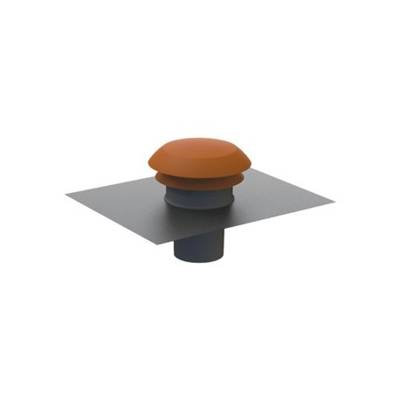Rejet d'air CPR 160 R ATLANTIC sortie toiture rouge Ø160 mm - 422962