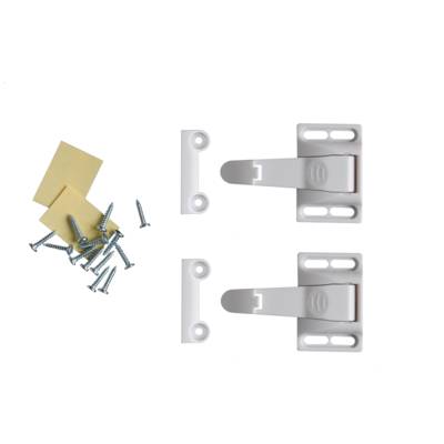 Bloque-tiroir plastique - lot de 2 pièces - blanc - Gedimat - NORDLINGER
