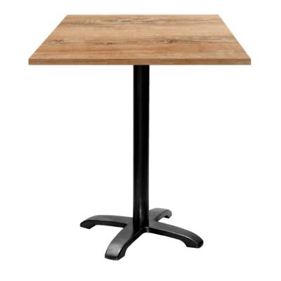 Mange-debout pied noir 70x70cm chene slovene - intérieur - RestooTab