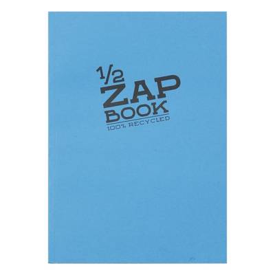 Bloc 1/2 Zap Book encollé grand coté 80 Feuilles A5 80g couvertures assorties