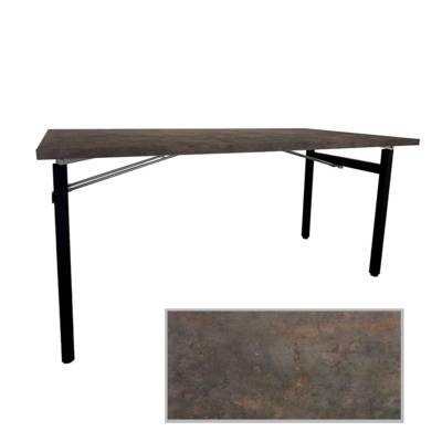 Table pliable Tambu 160x80cm underground rouille - intérieur - RestooTab