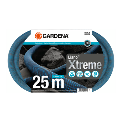 Tuyau Textile Hose Liano Xtreme 19 mm (3/4") - 25 m - GARDENA - 18482-20