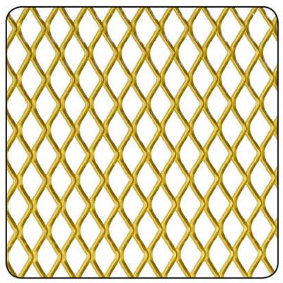 Grille en aluminium anodisé or déployé long.50cm larg.25cm ép.0,8mm - Gedimat