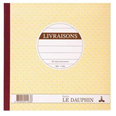 Manifold autocopiant 210X210 Livraisons 50 tripli - Avoine - LE DAUPHIN
