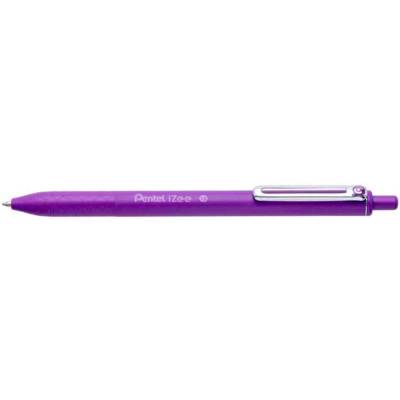 Stylo bille rétractable iZee pointe 1mm tracé 0,3 violet