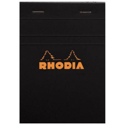 Bloc noir n°13 10,5x14,8cm 80 feuilles agrafées 80g Q.5x5