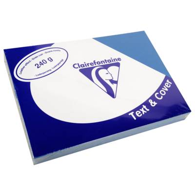 Paquet de 100 Couvertures reliure Text&Cover 240g A4 210x297 mm Bleu