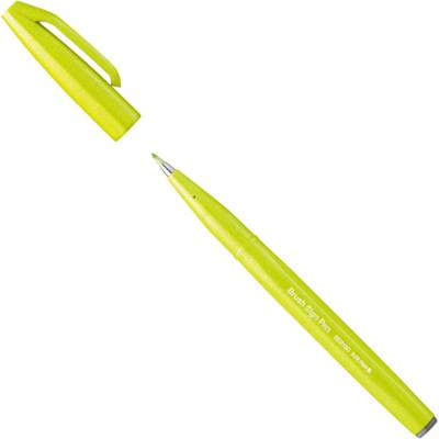 PentelArts Stylo feutre Brush Sign Pen SES15, vert citron