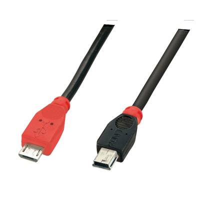 Câble USB Micro-B / Mini-B OTG, 0.5m