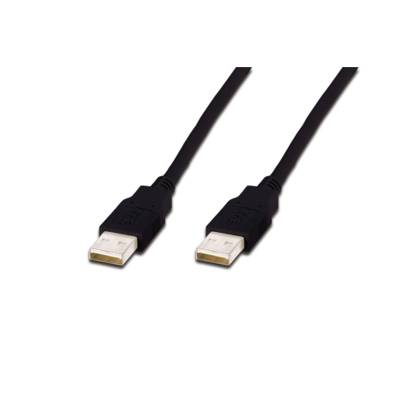 Câble USB 2.0  type A M/M. AWG 28 Noir 5 m
