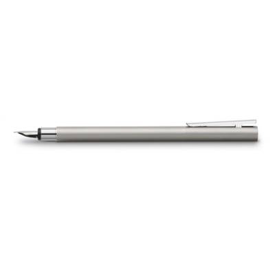 Stylo-plume NEO Slim Acier Inox Mat Plume Moyenne