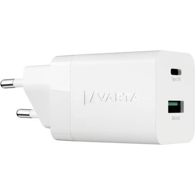 Speed Charger 38W GaN PD USB-C 20W + USB-A 18W Blanc